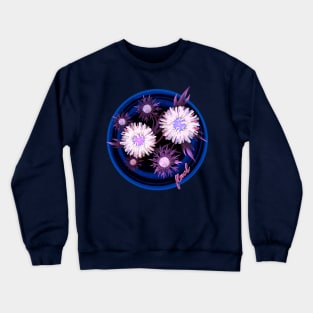 Violet asters Crewneck Sweatshirt